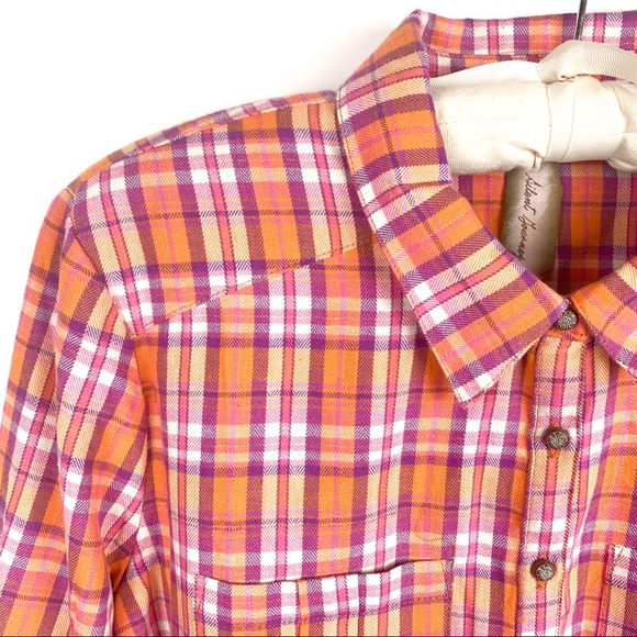 NWT Aratta Masterpiece Plaid Bird Embroidery Shirt - Picture 3 of 10